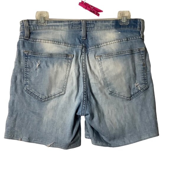 EXPRESS Denim Jean Distressed Slim Stretch Shorts Men Size 30 Pockets Stretch - Picture 5 of 10